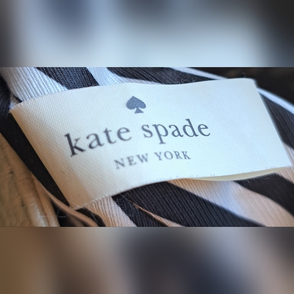 EUC Kate Spade Jenny Southport Cream & Black Leather Neutral Tote Purse Bag - Picture 15 of 15